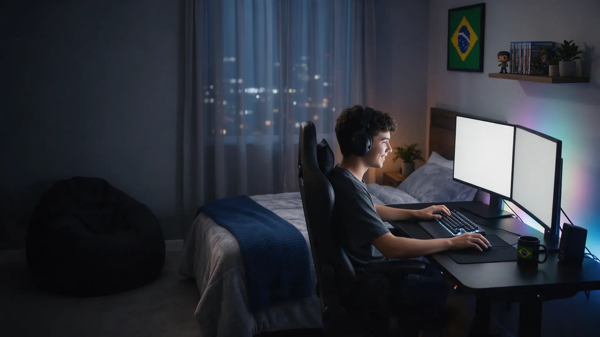 Jogue sem lag e com ping baixo, com internet fibra da Golink em Rio de Janeiro